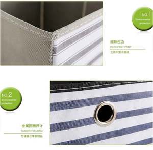 Boîte de rangement pliable carrée en tissu non tissé écologique pour bureau et armoire, usage étudiant, vente en gros - Product Image 4