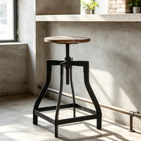 Tabouret de bar moderne nordique en velours de luxe français avec base chromée pour comptoir de restaurant