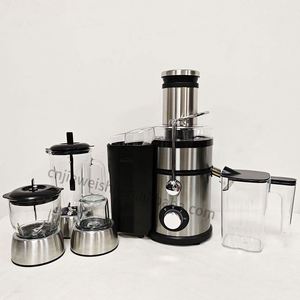 Extracteur de jus 4 en 1, 1800 W, puissant, à large ouverture, en acier inoxydable, pour légumes, fruits, viande et noix - Product Image 2