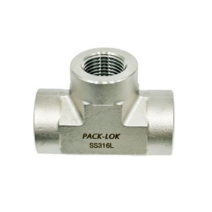 ข้อต่อทีหญิง SS316 คุณภาพสูง เกลียว NPT 1/8 แบบ 3 ทาง สำหรับระบบลมและไฮดรอลิกแรงดันสูง - Product Image 6