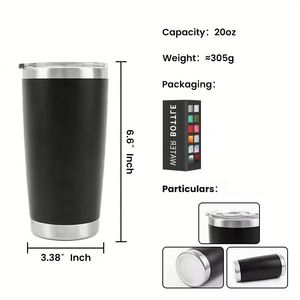 Gobelets isothermes personnalisés promotionnels de 20 oz, mugs à café en acier inoxydable avec logo - Product Image 2