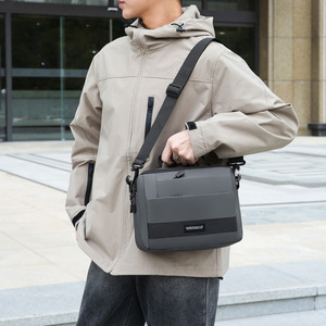 OEM Men's Fashionable Oxford Single Shoulder <b>Bag</b> Mini Business Casual Crossbody Messenger <b>Small</b> Quare <b>Black</b> Sport <b>Bag</b> - Product Image 4