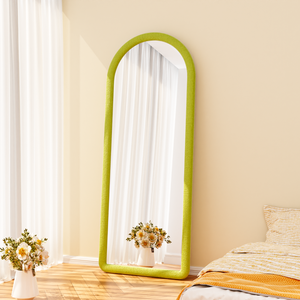 Usine En Gros Ins/Tiktok Style Flanelle Irrégulière Ondulée Mangue Arquée Corps Complet <span class=keywords><strong>Dressing</strong></span> Miroir Pour Salon Maquillage Espejo - Product Image 3