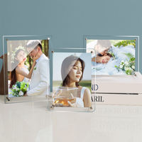 Cadre de certificat en acrylique personnalisé, directement de l'usine, avec support, porte-photo transparent en PMMA, avec vis de montage et base de support