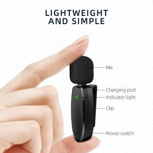 VIMAI-Mini micrófono USB profesional a buen <span class=keywords><strong>precio</strong></span>, <span class=keywords><strong>clip</strong></span> de solapa Lavalier, diseño inalámbrico, no necesita aplicación para iPhone - Product Image 5