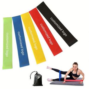 Custom Logo Color Latex Loop <b>Bands</b> Durable Portable Gym Fitness Resistance <b>Band</b> Sets <b>Workout</b> Elastic Stretch Mini Loop <b>Band</b> USA - Product Image 1
