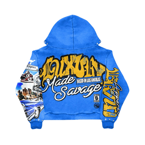 Felpa con Cappuccio Personalizzata da Uomo, <span class=keywords><strong>Moda</strong></span> Maschile, Stampa DTG su Cotone Pesante, Vendita all'Ingrosso - Product Image 4