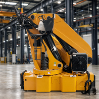Mini-grue hydraulique pliable pour le chargement, le déchargement et le déplacement d'équipements