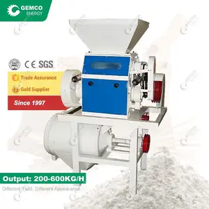 Industrial-Grade Dust Free Single Phase Roller Maize Flour Mill Machine For Crushing Tapioca,Millet,Yam Flour