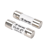Fusible Solar Cerámico de 1000V CC, 10x38mm, Alta Capacidad de Ruptura, para 30A, Certificado CE TUV Yinrong para el Mercado de India