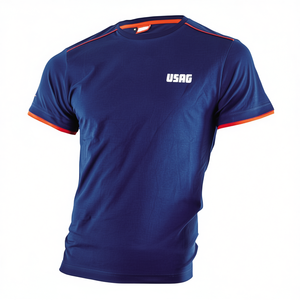 Camiseta Deportiva de Manga Corta Azul Marino para Hombre USAG - Product Image 2