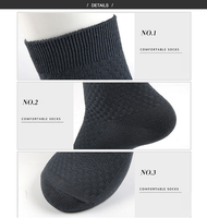 Chaussettes en fibre de bambou pour hommes, respirantes, à compression, longues, décontractées, pour affaires, grandes tailles 38-45