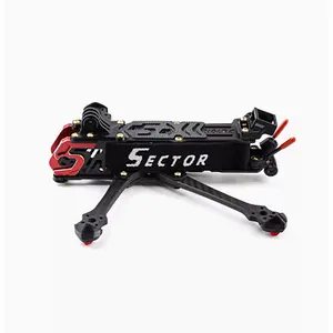 HGLRC Sector D5 FR 5 inch Wheelbase 210mm Compatible with O3 Air Unit HD Freestyle FPV Frame Carbon For Drone