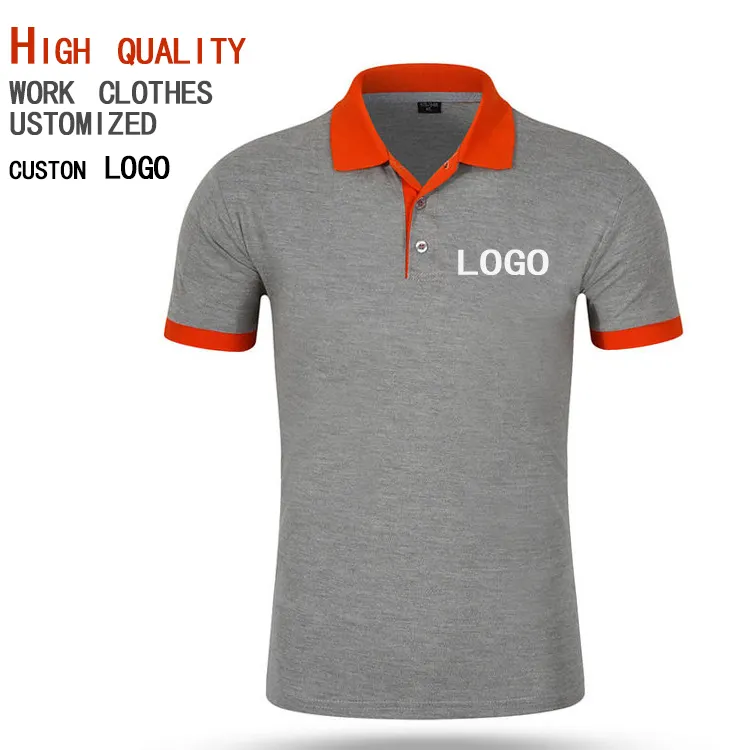 Oem Aangepaste Borduren Logo Katoen Gentleman Polo T-shirt Mannen Kraag Golf Shirts Casual Kleding