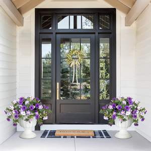 Ammyoo - <span class=keywords><strong>Petunias</strong></span> Artificiales, 2 Piezas, Resistentes a los Rayos UV, No se Decoloran, Resistentes al Agua y a la Intemperie, Realistas, para Interiores y Exteriores, Hogar, Jardín, Balcón - Product Image 5