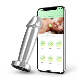 Drop-Shipping APP controlado metal usable masturbación simulación consolador anal adulto Butt plug juguetes sexuales para mujer - Product Image 1