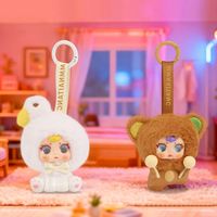Cadeau de festival : Porte-clés animal en peluche mignon, boîte surprise, décoration créative pour sac pour filles, cadeau de festival