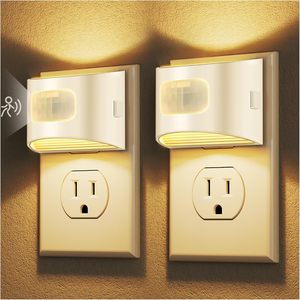 Lampes de nuit à détecteur de mouvement, rechargeables, magnétiques, à coller, pour escaliers, lumière blanc chaud, fonctionnant sur piles, pour placard - Product Image 1