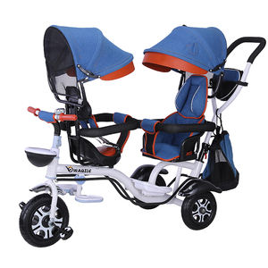 Triciclos para Bebés de Alta Calidad al por Mayor con Doble Asiento para Gemelos - Product Image 1
