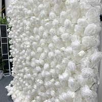 PROMISE meilleure vente mur de fleurs artificielles blanc ivoire mur de fleurs de plantes artificielles pour décor d'événement et fournitures de décoration de mariage