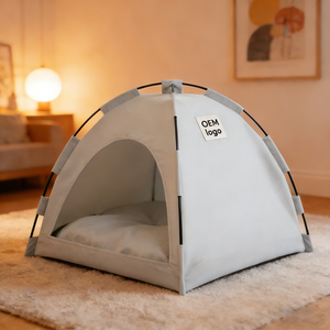 Foldable <b>Outdoor</b> Pet Tent <b>House</b>, Portable <b>Dog</b> & Cat Camping Shelter for Travel & Home - Product Image 3