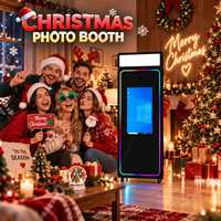 Kiosque Photobooth Portable Miroir Magique avec Appareil Photo Reflex Numérique et Écran Tactile, Machine Photobooth Selfie pour Entreprise de Location