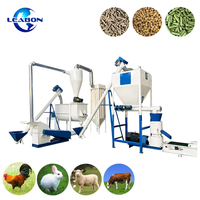 Vente chaude, granulateur d'aliments pour animaux de 500 kg, 1 tonne, machine à granulés d'aliments, usine de fabrication de granulés d'aliments pour bovins, poulets