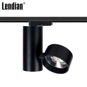 Đôi đầu LED Tracklight Trung Quốc nhà sản xuất xoay đầu đường sắt Đèn sân khấu lịch thi đấu thương mại ánh sáng theo dõi ánh sáng - Product Image 4