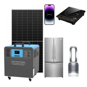Wholesale Price of 2Kw 5kW Battery Grounding Solar Energy System Generator 12v 48v 220v Air Conditioning pv System