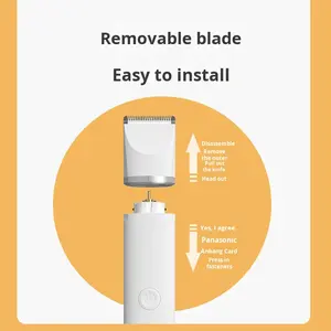 Cortadora de pelo eléctrica recargable exclusiva de <span class=keywords><strong>Amazon</strong></span>, cortadora de plástico multifuncional para mascotas para <span class=keywords><strong>perros</strong></span> y gatos, caja de embalaje - Product Image 4