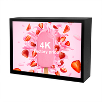 32 43 49 55 65 Inch Perangkat Lunak CMS Gratis Layar 4k 1.8mm Animasi Ip65 2500 Kecerahan Tahan Air Lcd TV Iklan Luar Ruangan