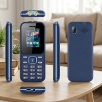 Teléfono Móvil Básico 2G Dual SIM con LED y Teclado, Desbloqueado, para Estudiantes y Personas Mayores, Modelo 390e