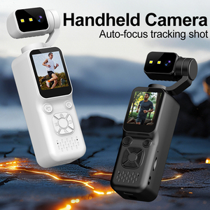 ไม้เซลฟี่ลดราคาสุดฮอต, กล้องแอคชั่นพกพา Gimbal 4K HD พร้อมระบบกันสั่น โฟกัสอัตโนมัติ หมุนได้ 360 องศา กล้องวิดีโอพกพาสำหรับการเดินทางกลางแจ้ง - Product Image 1