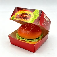 Caja de Comida Rápida Desechable Ecológica, Caja de Cartón para Llevar, Biodegradable, para Pollo Frito, Hamburguesas, Papas Fritas y Bebidas