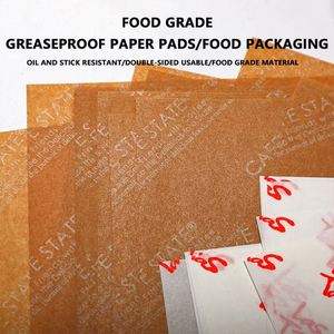 Papier d'emballage pour sandwichs et hamburgers, résistant à la graisse, parfait pour l'emballage alimentaire, fast-food, doublure pour panier à fromage - Product Image 3