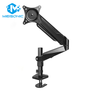 Meisonic gm212lockhole 30cm Hợp kim nhôm màu đen 27-inch màn hình cánh tay với 360 xoay hiển thị đứng cho bàn nhỏ - Product Image 2