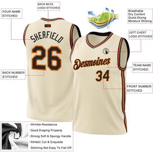 Camiseta de Baloncesto Personalizada FOXA para Hombre, Cuello en V, Estilo Retro, Números Cosidos, Transpirable, Talla Grande - Product Image 2