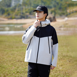 แจ็กเก็ตกลางแจ้งชั้นเดียวสำหรับออกไปข้างนอกในฤดูใบไม้ผลิเสื้อโค้ทสำหรับเด็กใส่สบายกีฬากลางแจ้งขี่รถปีนเขาโลโก้ตามสั่ง - Product Image 1