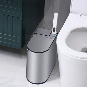 <span class=keywords><strong>Cubo</strong></span> de <span class=keywords><strong>Basura</strong></span> Inteligente OEM ODM con Sensor, Apertura Automática de Tapa, con Escobilla Desechable para Inodoro, <span class=keywords><strong>Cubo</strong></span> de Baño Estrecho para Espacios Pequeños, Uso Doméstico - Product Image 1