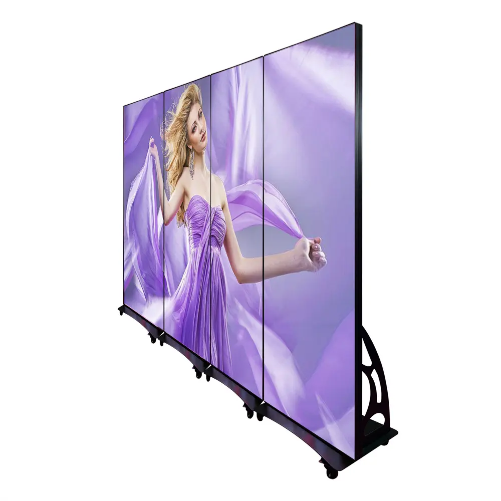 P2.5 Led Poster Screen per centro commerciale Indoor Poster Led Display Screen supporto da pavimento Digital Led Poster
