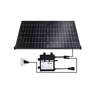 Zonnepaneel Alles In Één Zonnepaneel 400W Set Plug And Play Solar Kit Zonne-Balkonsysteem Zonne-Energie Grid Tie Microomvormer