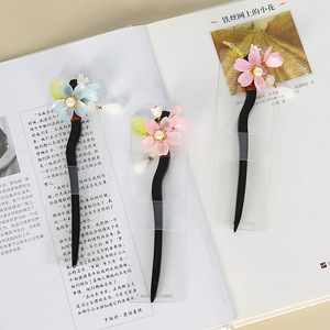 Épingle à cheveux fleurie 12 cm de haute qualité pour usage quotidien - Product Image 4