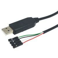 Módulo de Actualización PL2303HX USB a TTL RS232 - Cable de Descarga USB a Puerto Serie con Cable de Programación de Nueve Puntas