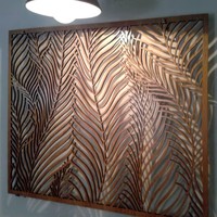 Panneau de séparation moderne en métal estampé, décoratif, découpé au laser, résistant aux intempéries, pour clôture de jardin extérieur, patio et balcon