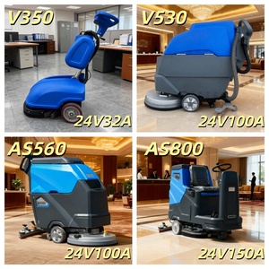Compact 24V <b>Walk</b>-Behind Mini Floor Sweeper New Condition Automatic Small-Handled Tile and Marble Mop Cleaning <b>Machine</b> - Product Image 5