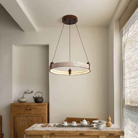 Lustre de salon en travertin jaune, style rétro chinois, haut de gamme, élégant, nouveau modèle, LED, éclairage principal pour toute la maison