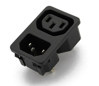 Prise électrique industrielle, médicale et informatique 15A/10A 250V en cuivre, type carte AU, avec 2 prises de courant CN
