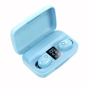 A10s Headphone Nirkabel Binaural, Tampilan Digital Portabel Tws dengan Fungsi Power Bank, Earplug In-Ear 5.0