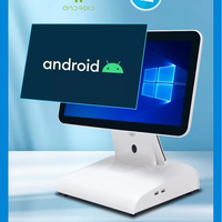Terminal de point de vente Android 15 pouces avec écran tactile capacitif 10 points, lecteur de codes-barres 2D, imprimante thermique 58/80 mm, pour commerce de détail et restauration, 2 Go de RAM
