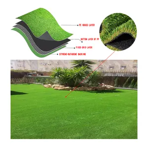 芝生カーペット屋外耐久性のある柔らかい緑の芝生運動場